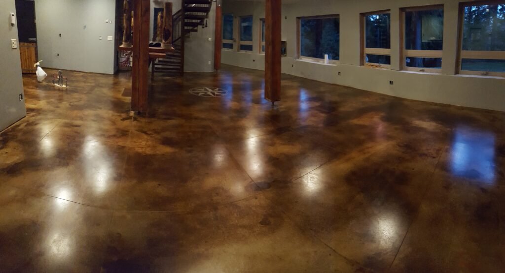 Concepts on Concrete has the ability to provide unique designs with our epoxy floors and concrete countertops.