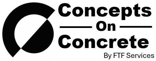 Concepts on Concrete's logo, a business in Rathdrum, Idaho that specializes in epoxy floors and concrete countertops.